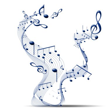 Musical background clipart