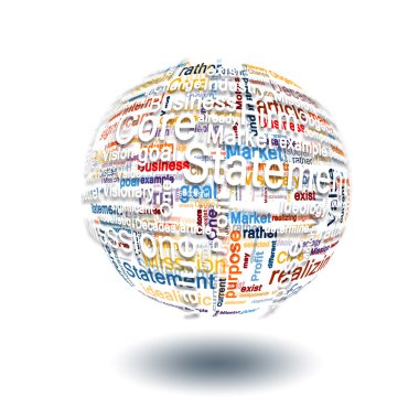 Model of a global business clipart