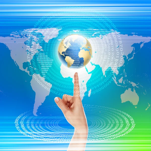 stock image Global technology illustration