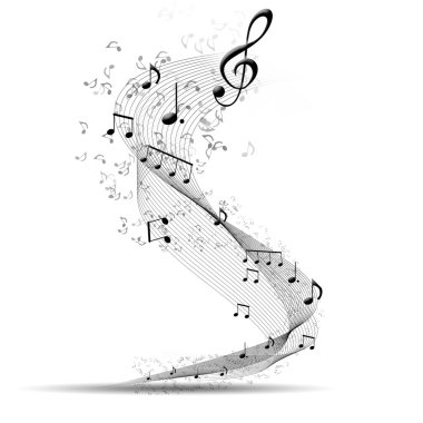 Musical background clipart