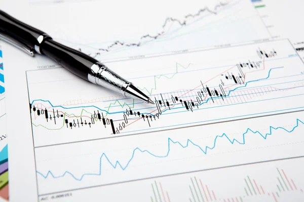 stock image Financial charts and graphs