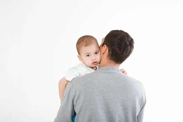 Portrait of a father with his little son — Stock Photo, Image