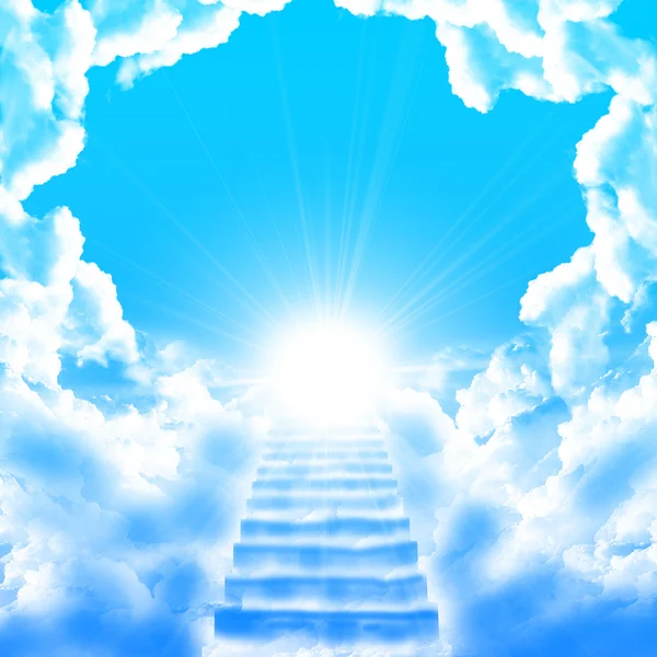 Лестница к небу — стоковое фото