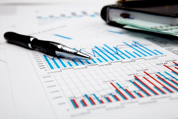 Financial charts and graphs Stock Picture