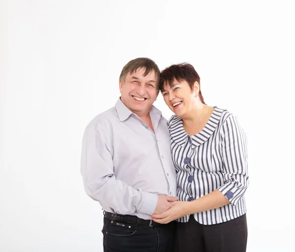 En glad äldre par i kärlek — Stockfoto
