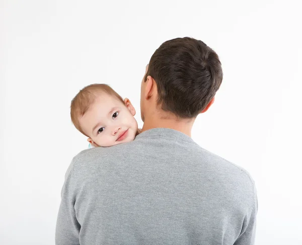 Bir baba ile oğlunun portresi — Stok fotoğraf