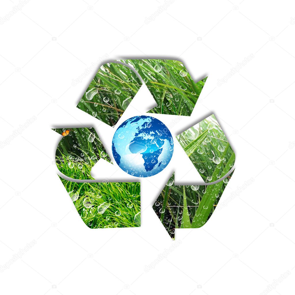 Symbol of environment protection and recycling