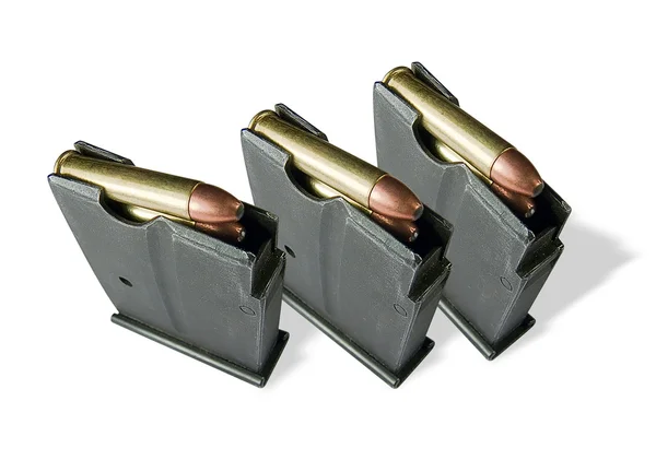 Cartridges in the holder — Stock Photo, Image