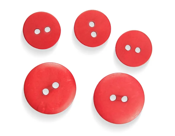 Botões vermelhos — Fotografia de Stock