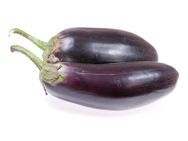 Two eggplant on a white background — Stock Photo, Image