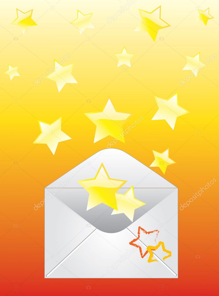 Envelope and the stars.