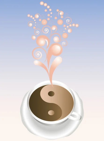 抽象杯咖啡. — 图库矢量图片
