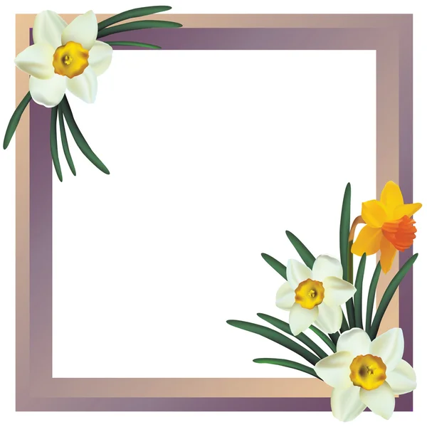 Flower frame. — Stock Vector