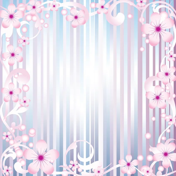 Cadre fleuri. — Image vectorielle