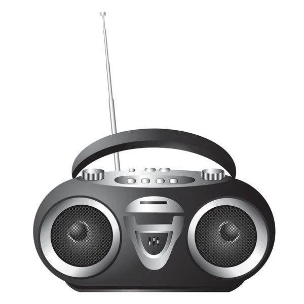 Audio mini-system, radio, player — Stock Vector