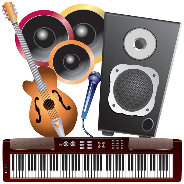 Musical instruments. — Stock Vector