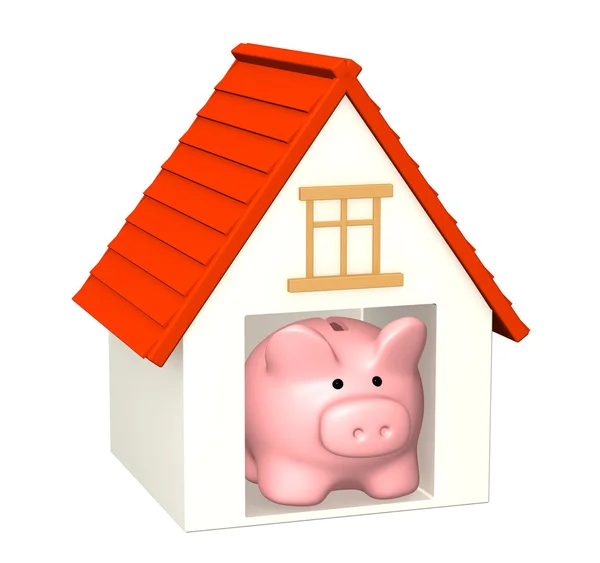 Bankovní účet pro koupi domu — Stock fotografie
