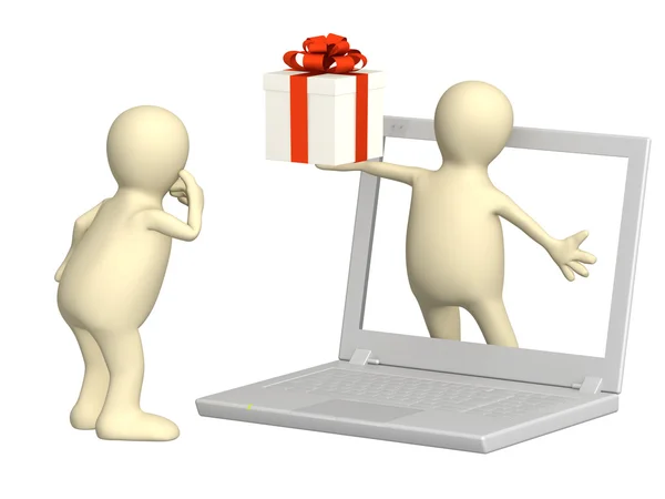 Virtual gift — Stock Photo, Image