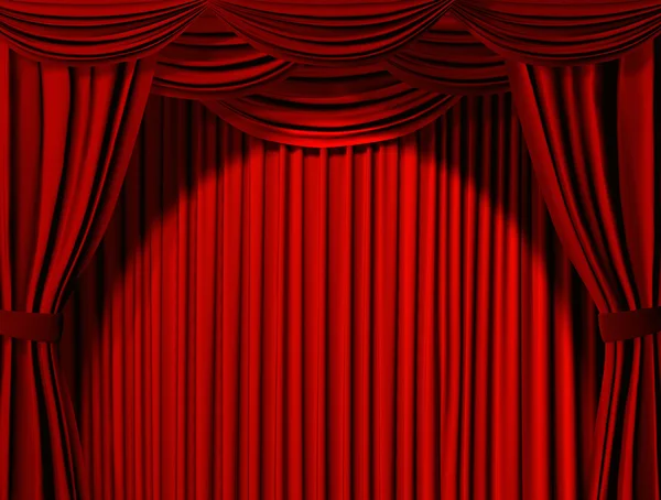 Theatrical curtain — Stock Photo, Image