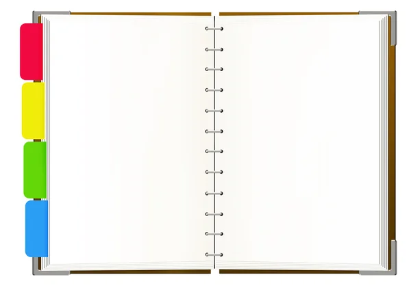 Notebook with empty pages — Stock Photo, Image