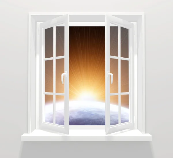 Window in other galaxy — Stock Photo, Image
