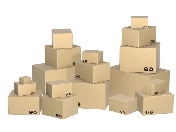 Karton dobozok — Stock Fotó