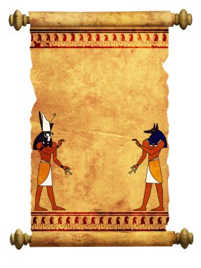 Anubis and Horus clipart