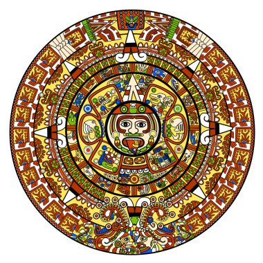 Maya calendar clipart