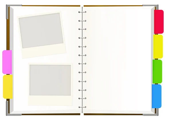 Caderno com páginas vazias — Fotografia de Stock
