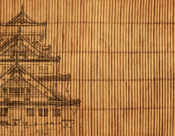Japanese reed mat — Stock Photo, Image