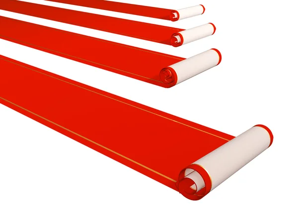 Tapetes vermelhos — Fotografia de Stock