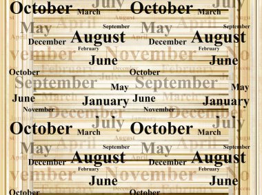 Months clipart