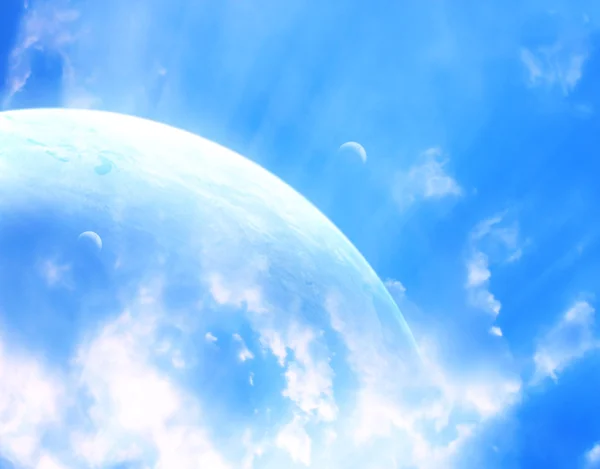 Himlen i främmande planet — Stockfoto