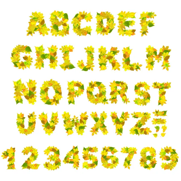 Sonbahar alfabesi — Stok fotoğraf