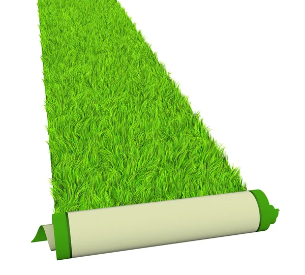 Green carpet — Stock Photo, Image