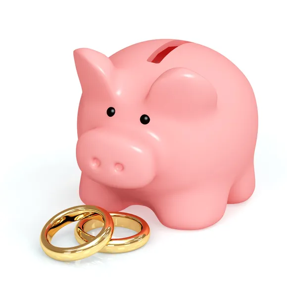 Geld voor bruiloft — Stockfoto