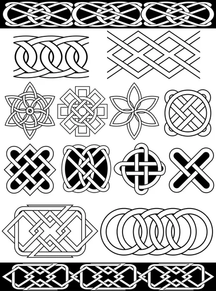 Векторные кельтские узлы — стоковый вектор