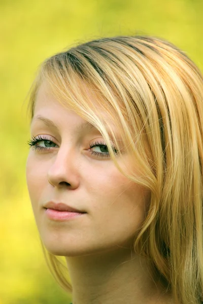 Face of a young girl — Stock Photo, Image