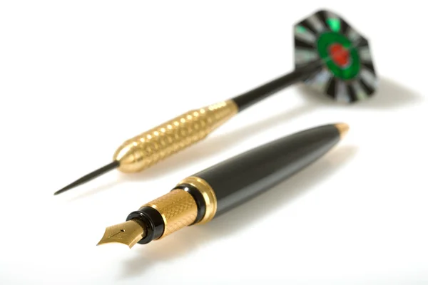 Penna och dart — Stockfoto