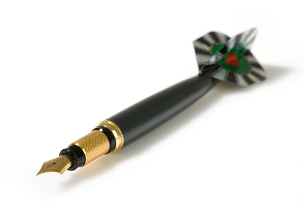 Ручка и дротики Лицензионные Стоковые Изображения