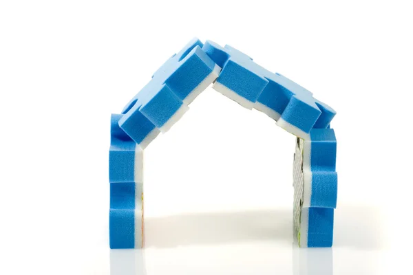 3D blue puzzle — Stock Photo, Image