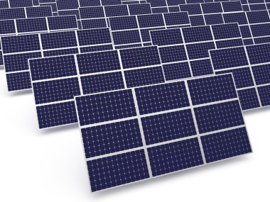 Solar power plant clipart