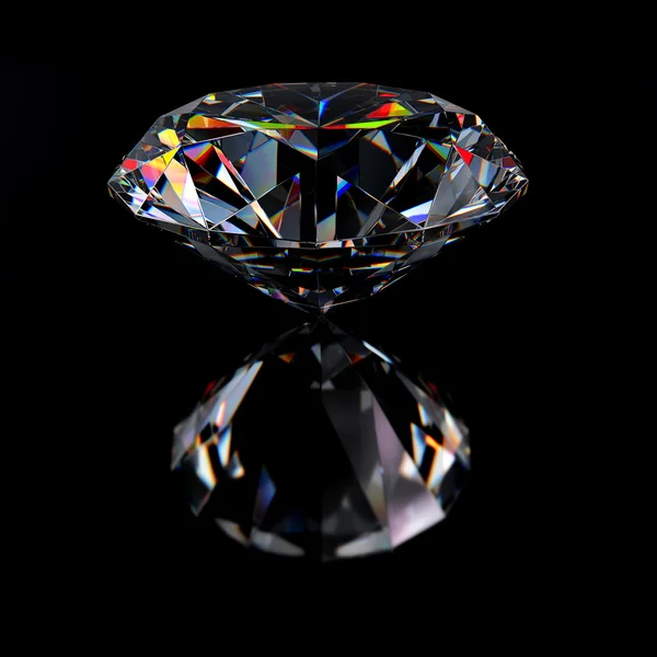 Diamantový šperk s odrazy — Stock fotografie