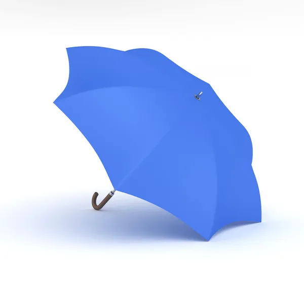 Blauer Regenschirm — Stockfoto