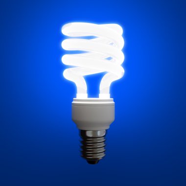 Fluorescent light bulb clipart