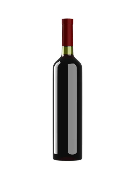Red wine bottle — Stock Photo, Image