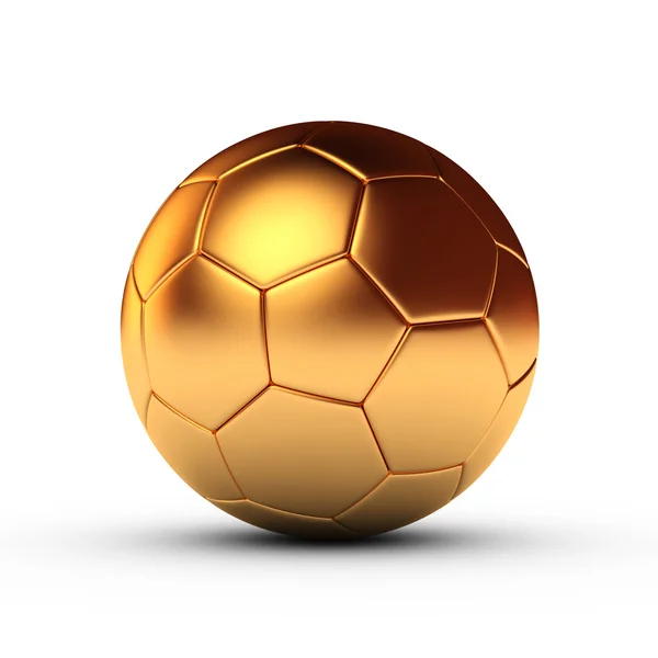 Fußball in Gold — Stockfoto