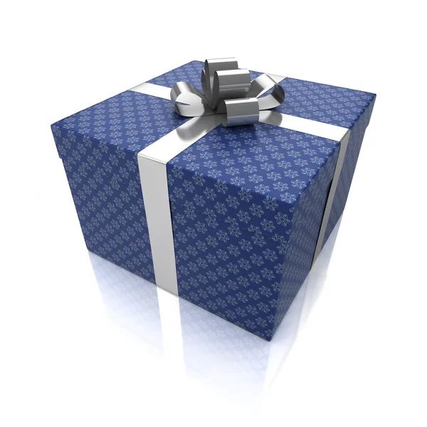 Caixa de presente com padrões — Fotografia de Stock