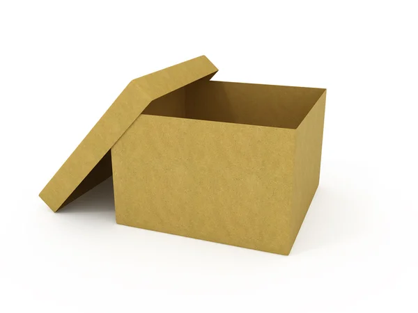Κενό άνοιξε το κουτί από χαρτόνι — Φωτογραφία Αρχείου