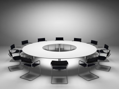 Conference table clipart